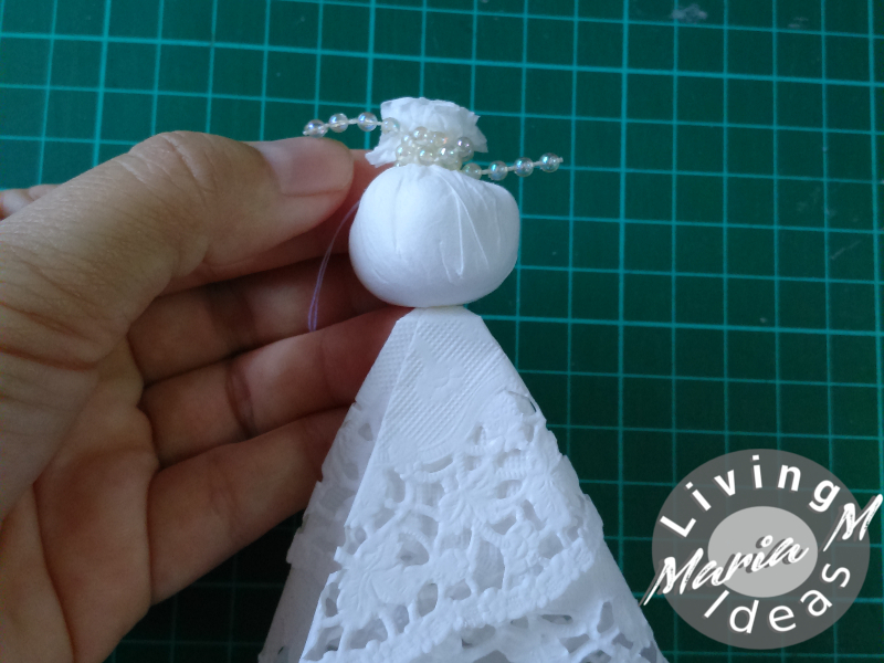 diy tutorial doilies angel 13
