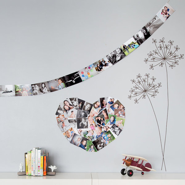 The best way to decorate your home with photos - mom can do it